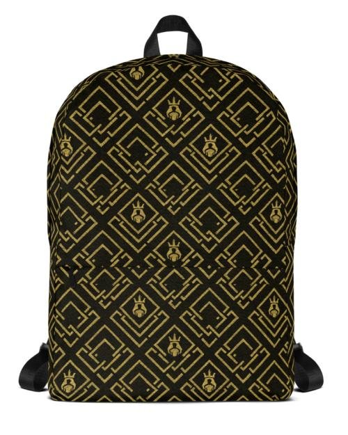 DaKahree Royal Labyrinth – Backpack – Black & Gold