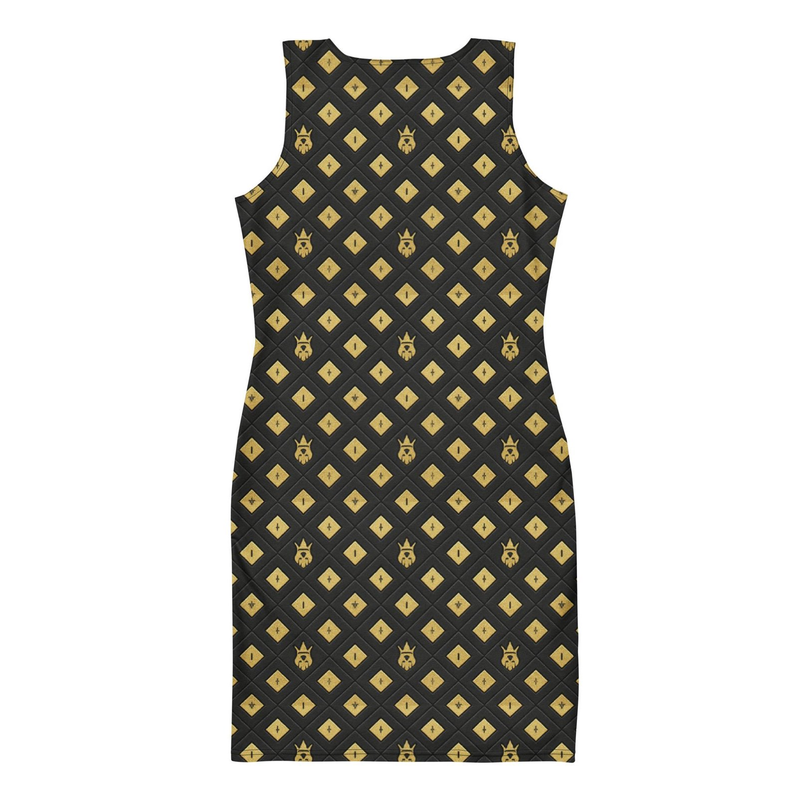 DaKahree: Crown Emblem Noir Pattern™ – Bodycon dress - Image 5