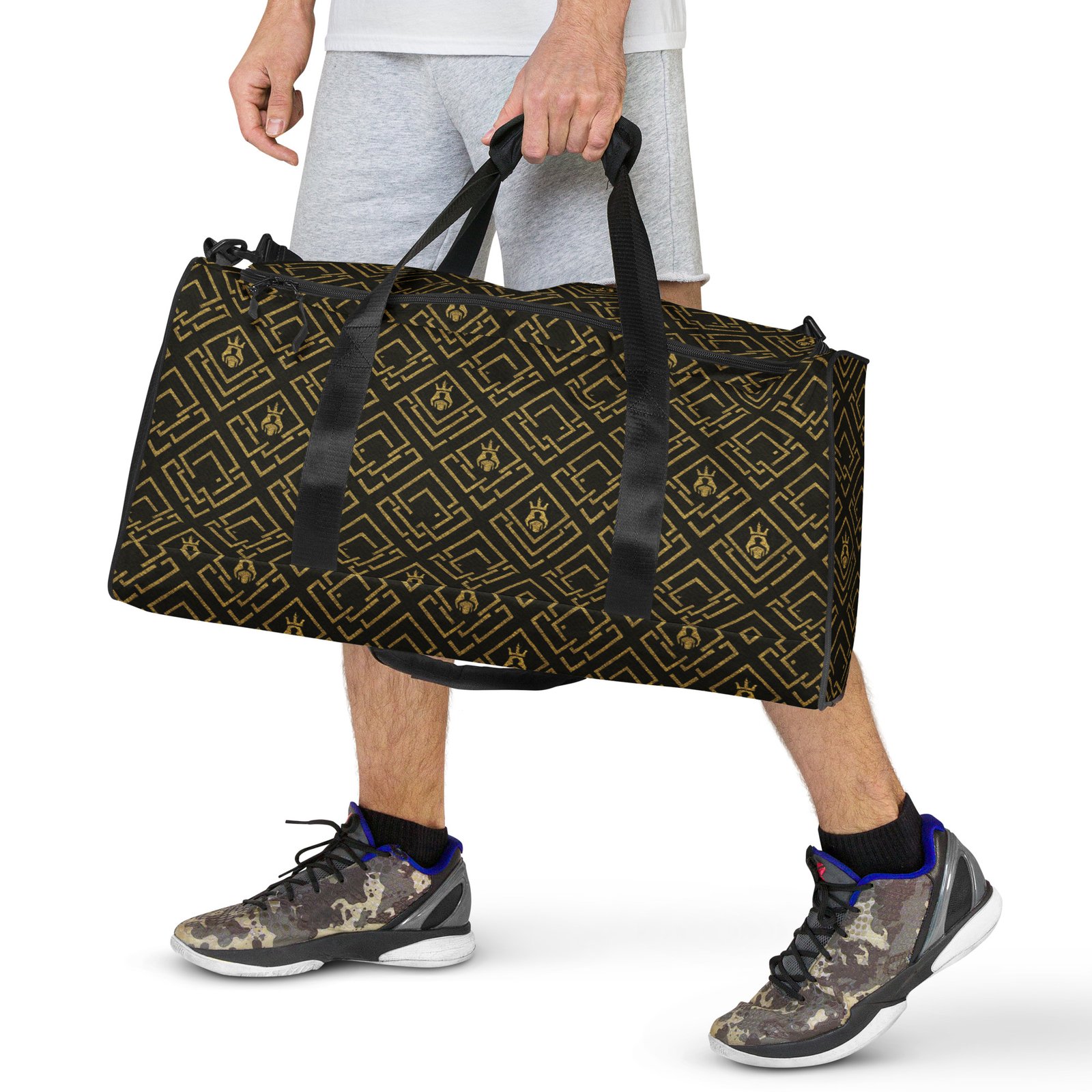 The DaKahree Royal Labyrinth – Duffle bag – Black & Gold - Image 4