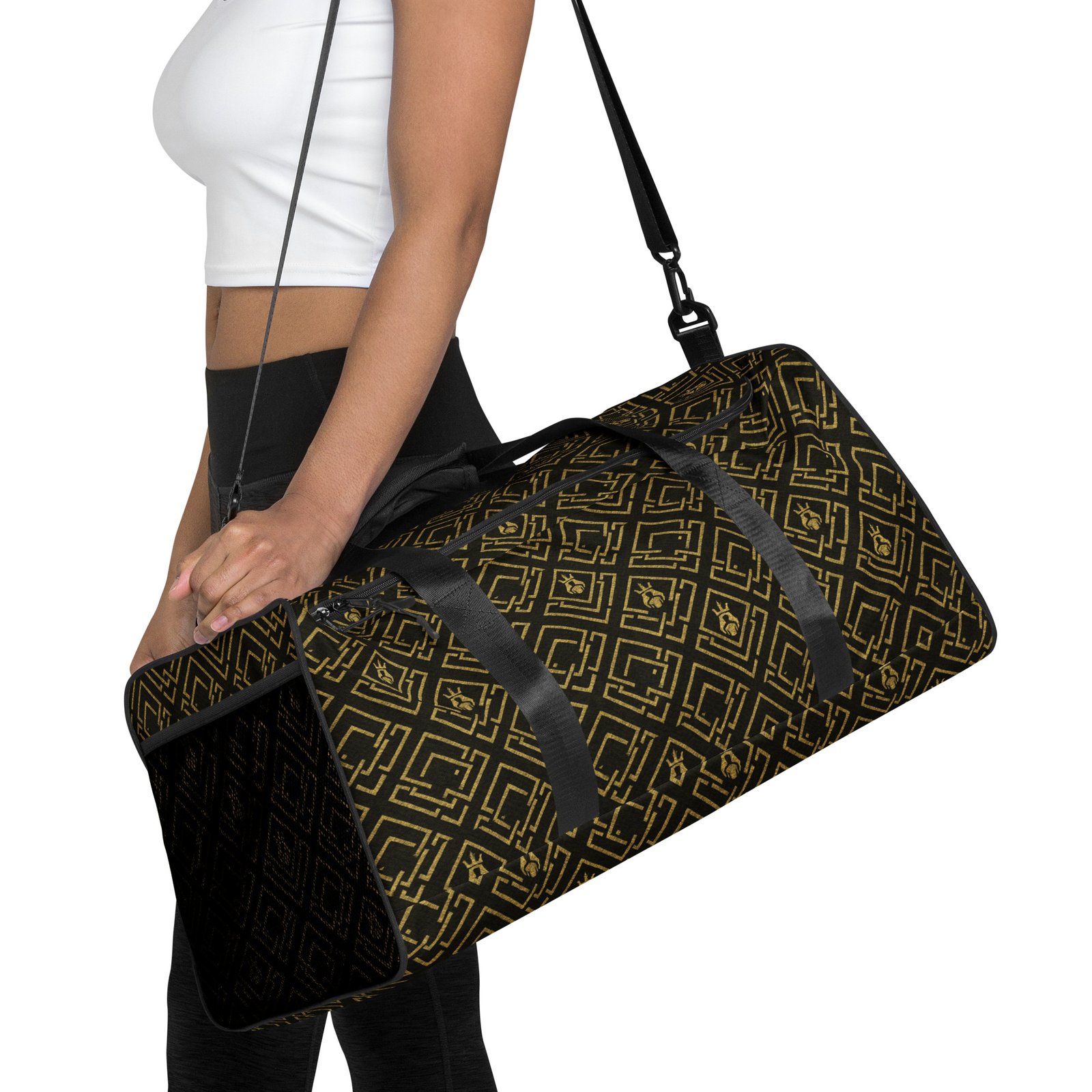 The DaKahree Royal Labyrinth – Duffle bag – Black & Gold - Image 7