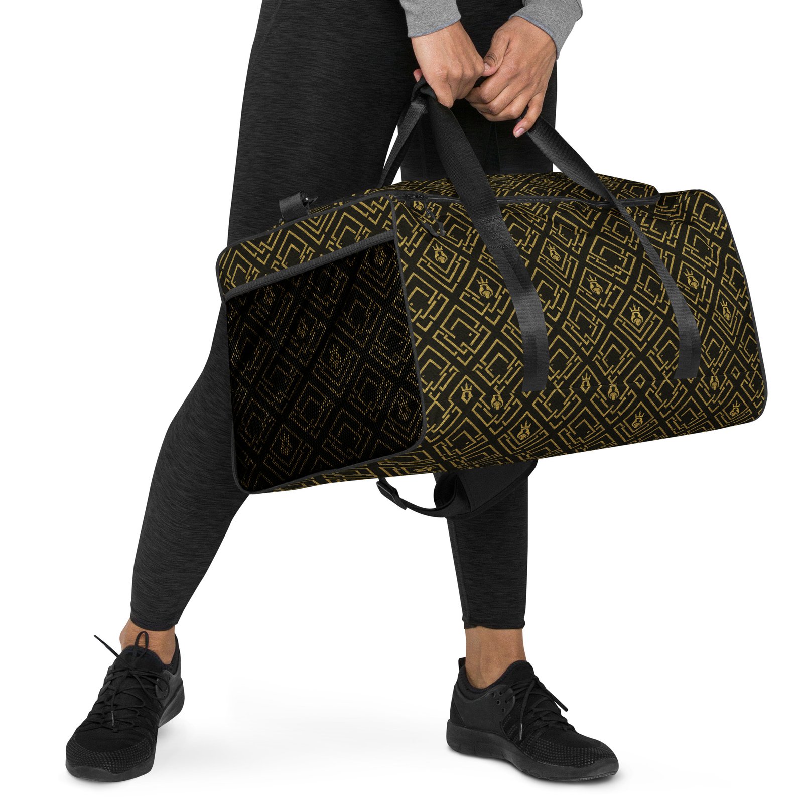 The DaKahree Royal Labyrinth – Duffle bag – Black & Gold - Image 5
