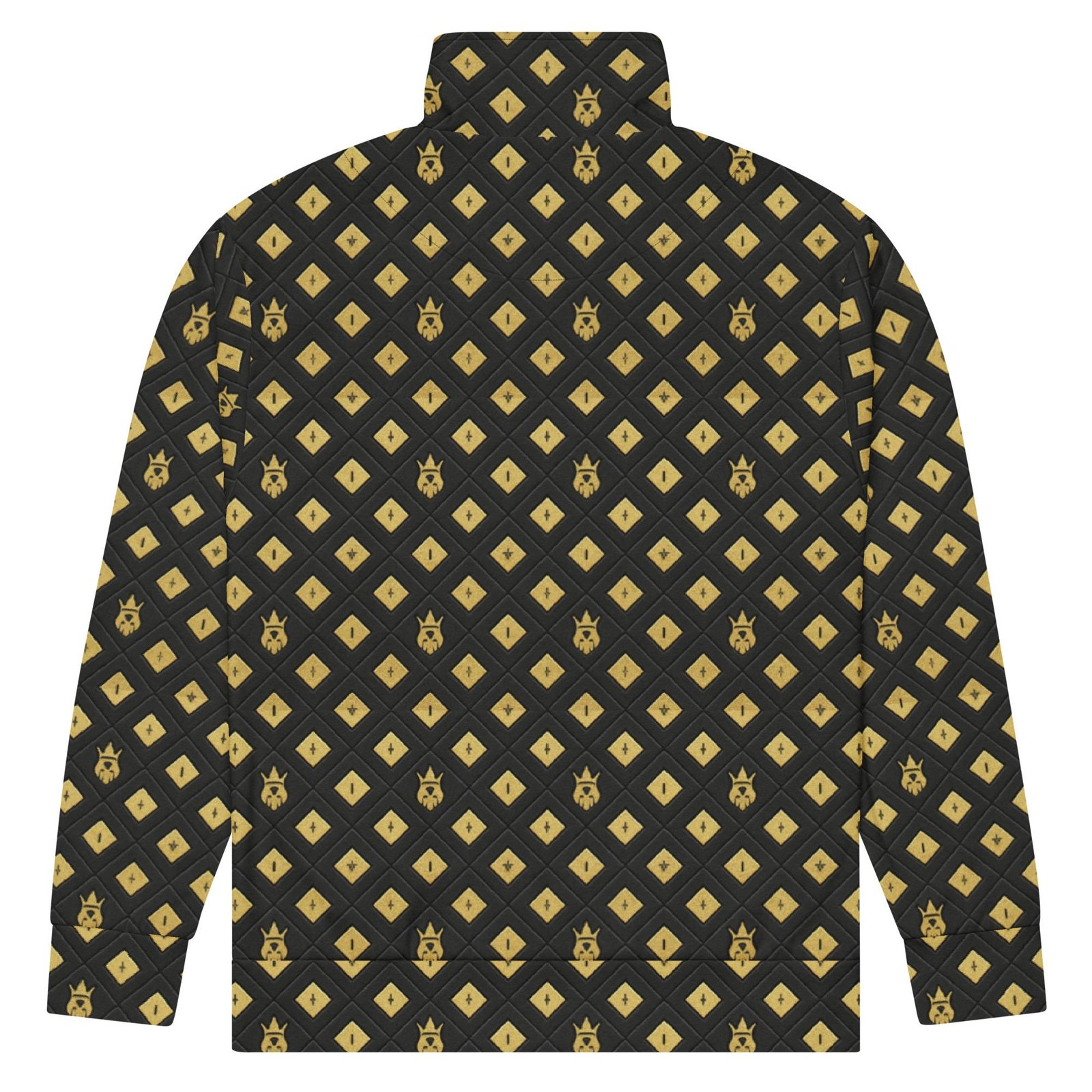 DaKahree: Crown Emblem Noir Pattern™ – Unisex Track Jacket - Image 6