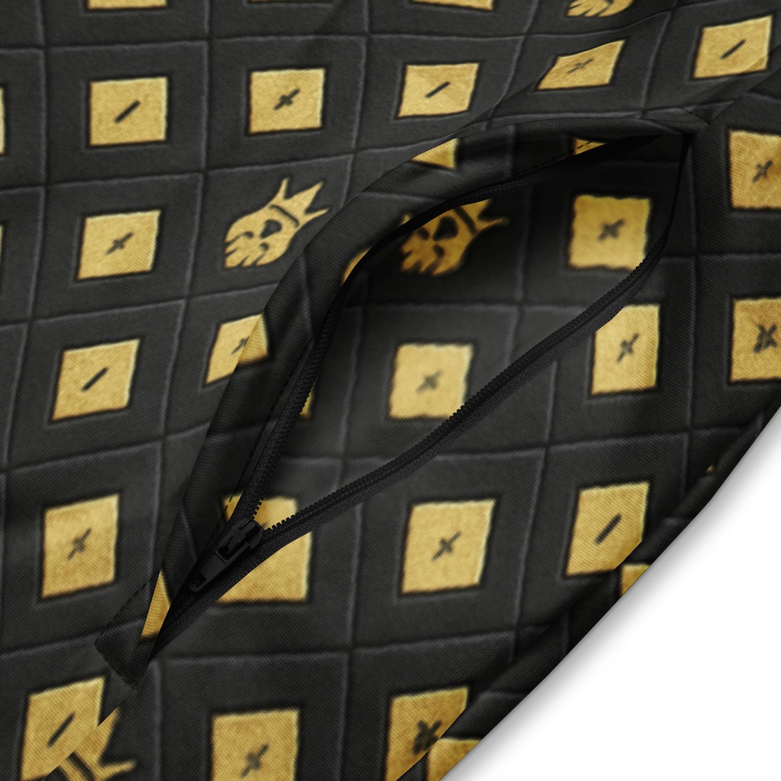 DaKahree: Crown Emblem Noir Pattern™ – Unisex Track Jacket - Image 4