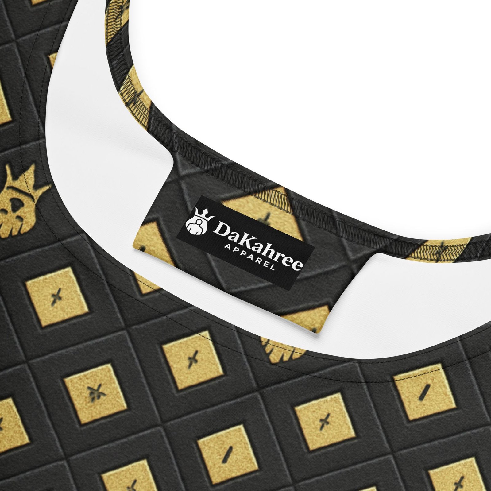 DaKahree: Crown Emblem Noir Pattern™ – Skater Dress - Image 4