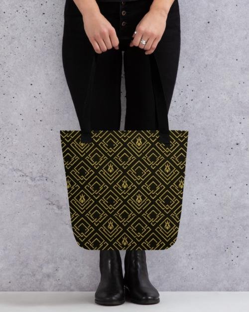 DaKahree Royal Labyrinth – Tote bag – Black & Gold
