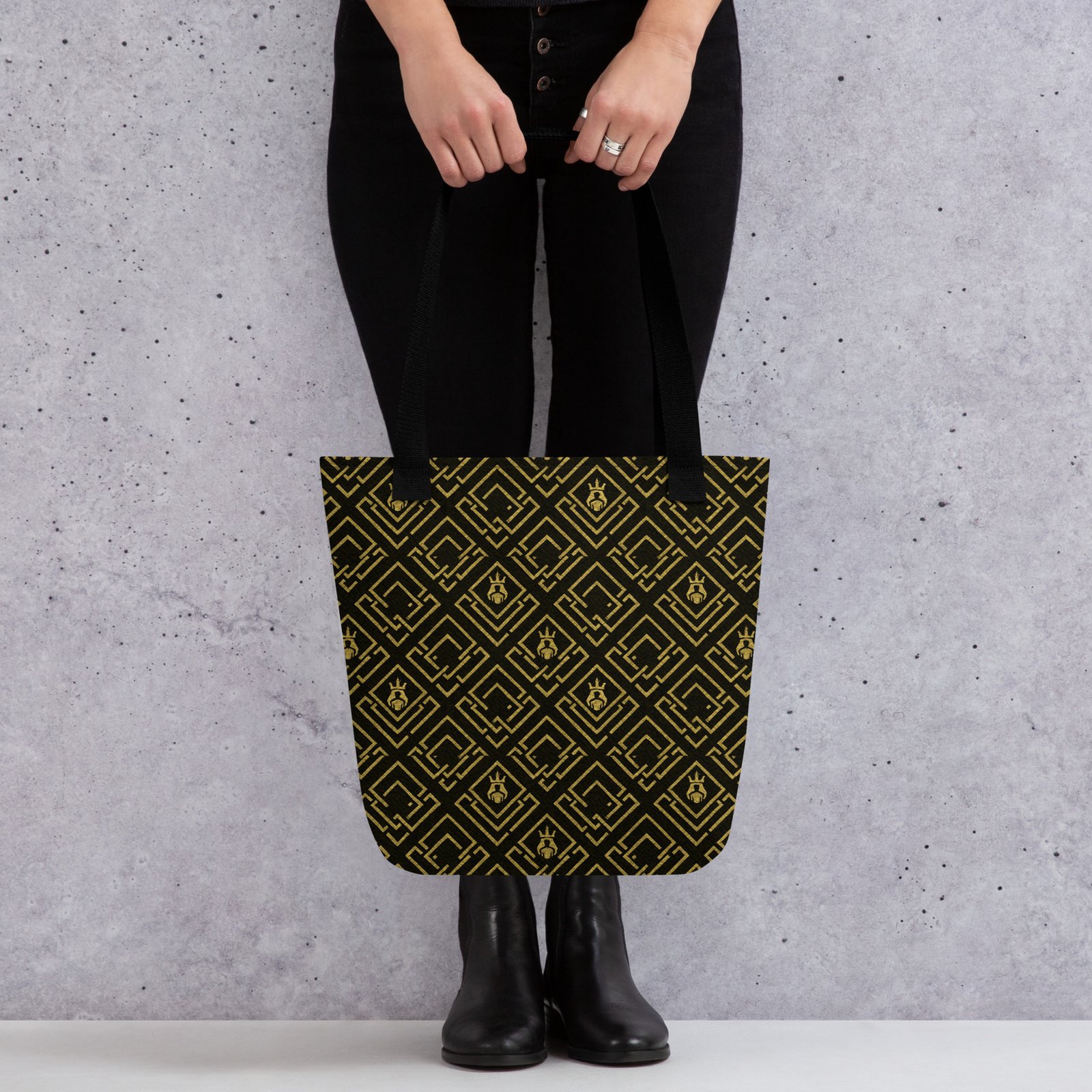 DaKahree Royal Labyrinth – Tote bag – Black & Gold