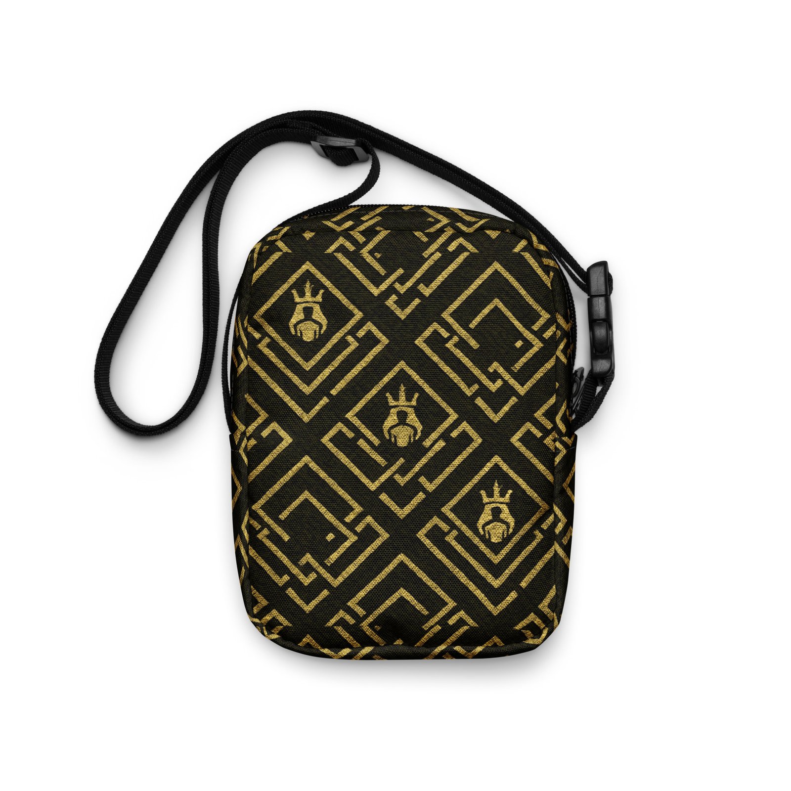 DaKahree Royal Labyrinth – Utility crossbody bag – Black & Gold