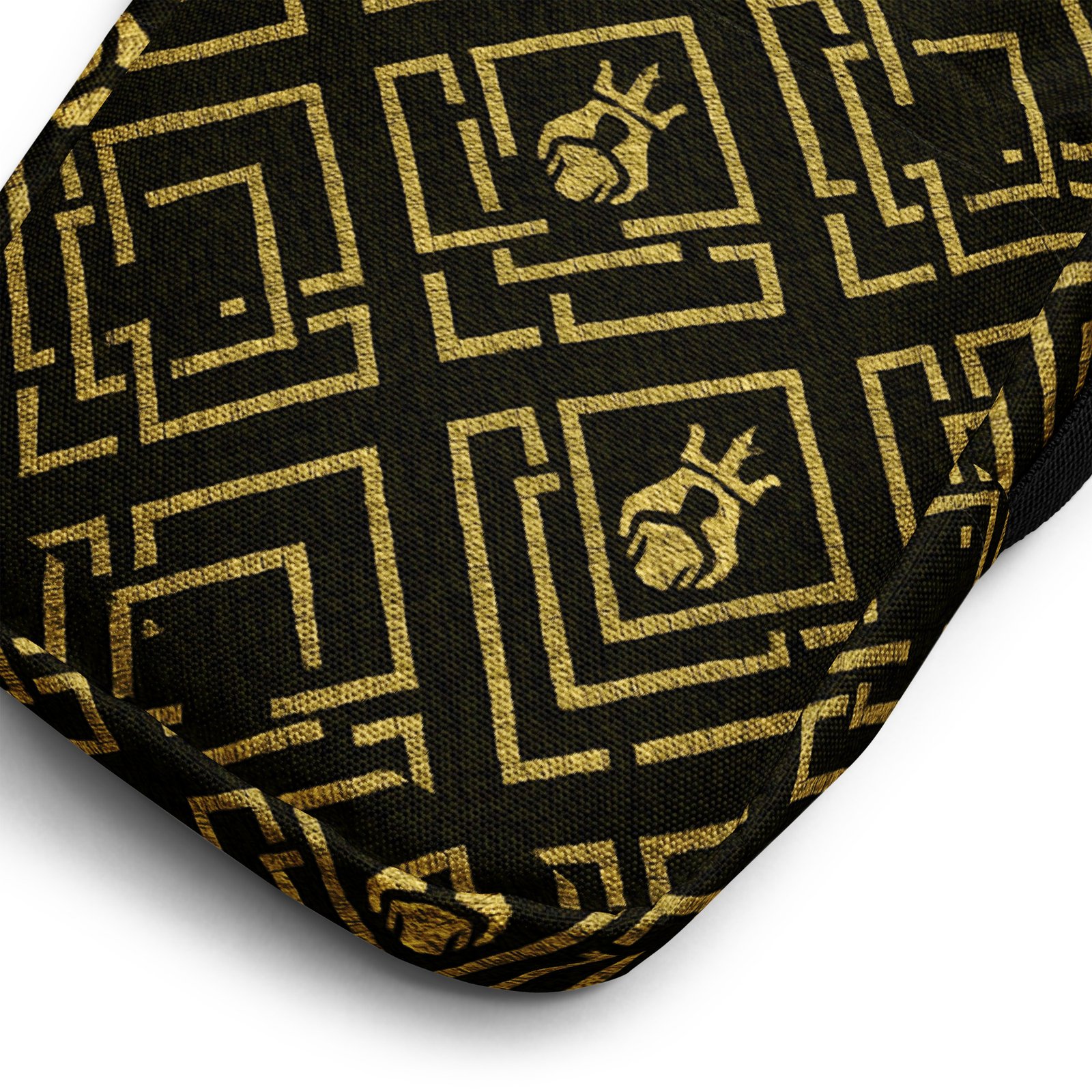 DaKahree Royal Labyrinth – Utility crossbody bag – Black & Gold - Image 2