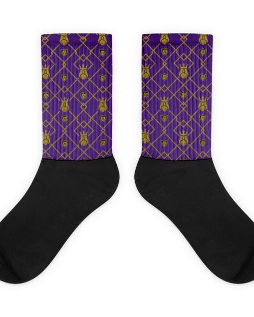 DaKahree: Royal Weave Matrix™ – Socks – Purple & Gold