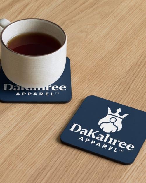 DaKahree Apparel – Cork-back coaster