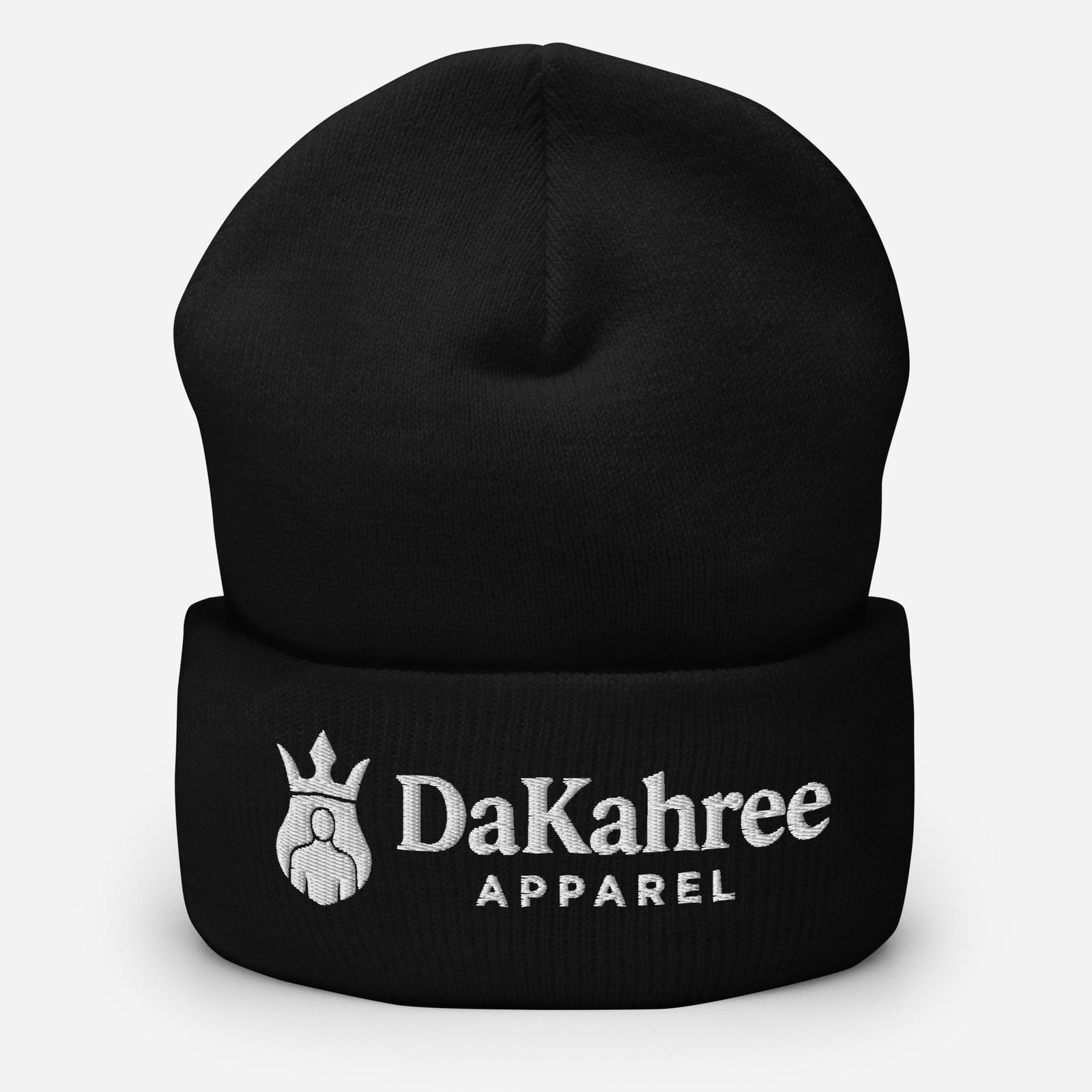 DaKahree: Signature™ – Cuffed Beanie – White - Image 2