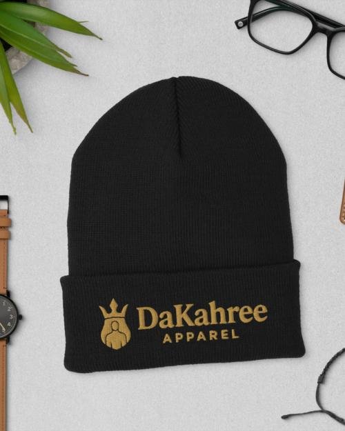 DaKahree: Signature™ – Cuffed Beanie – Gold