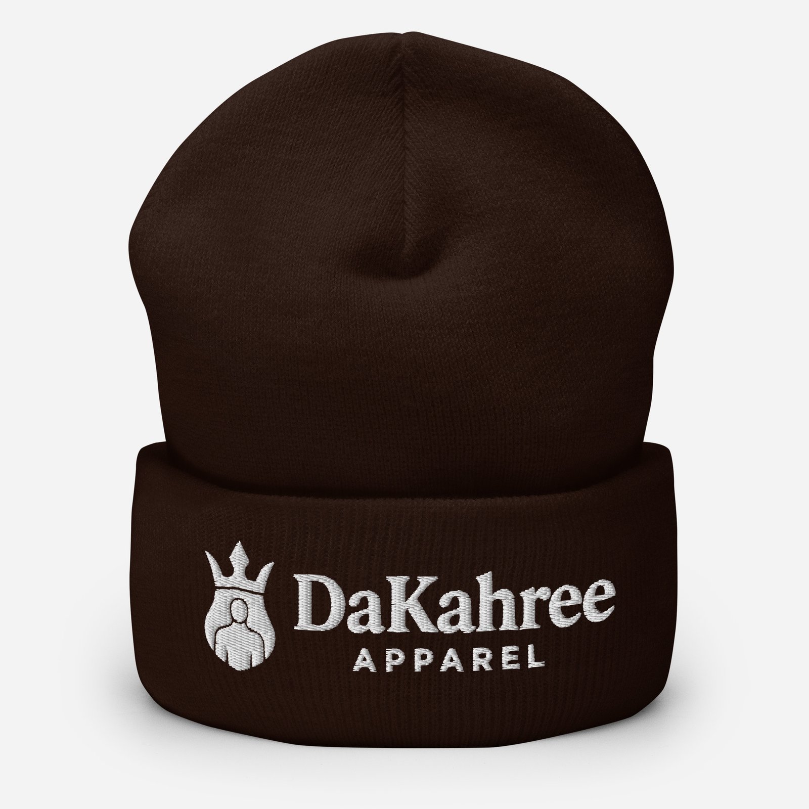 DaKahree: Signature™ – Cuffed Beanie – White - Image 3