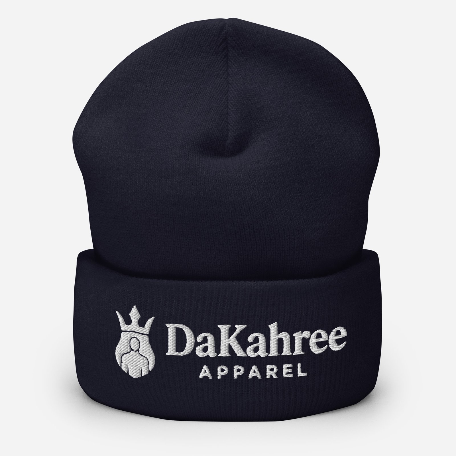DaKahree: Signature™ – Cuffed Beanie – White - Image 4