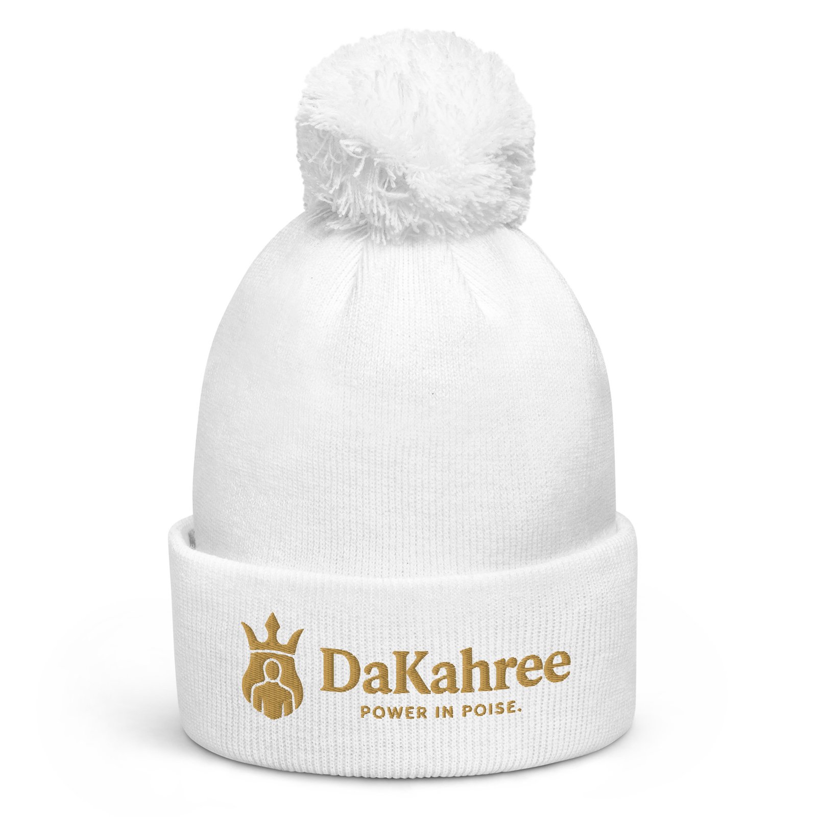 DaKahree: Power in Poise™ – Pom pom beanie – Gold