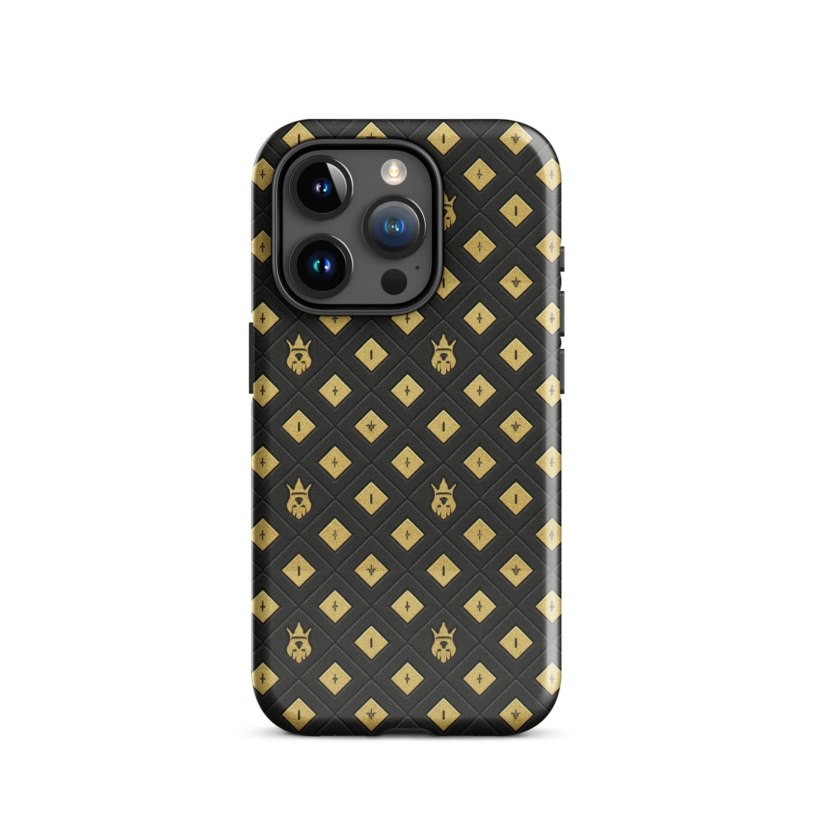 DaKahree: Crown Emblem Noir Pattern™ – Tough Case for iPhone® - Image 4