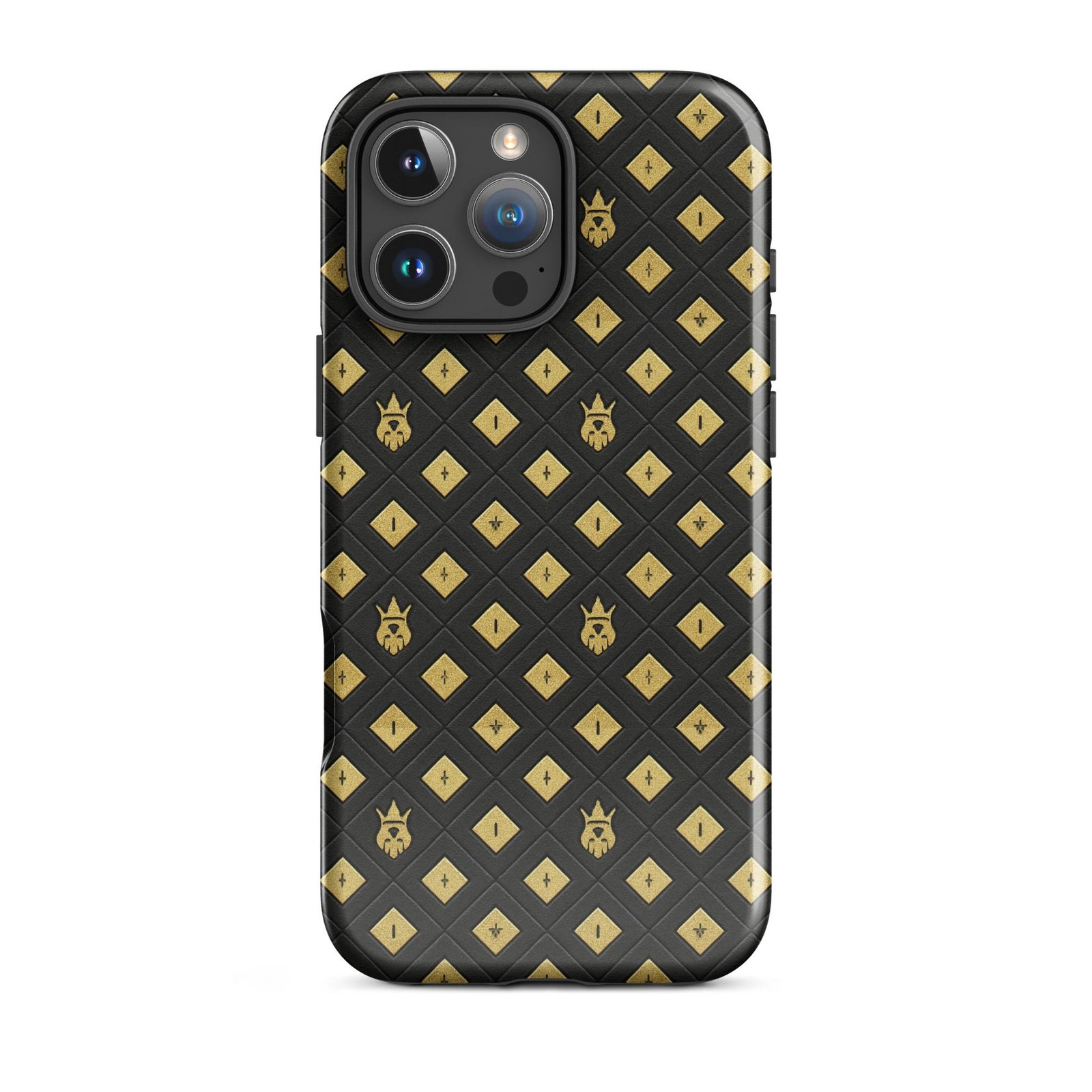 DaKahree: Crown Emblem Noir Pattern™ – Tough Case for iPhone® - Image 9