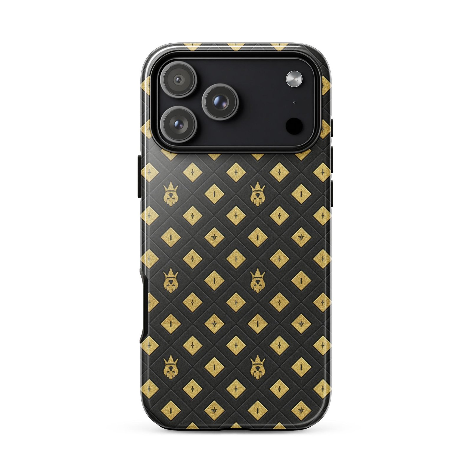 DaKahree: Crown Emblem Noir Pattern™ – Tough Case for iPhone®